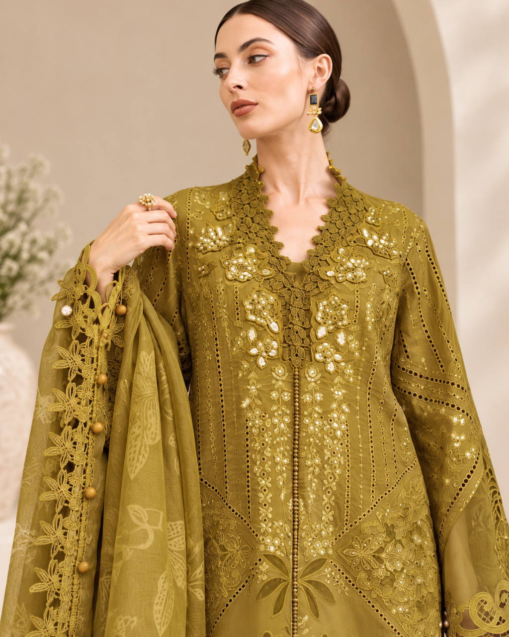 Maria.B Embroidered Unstitched 3-Piece Suit