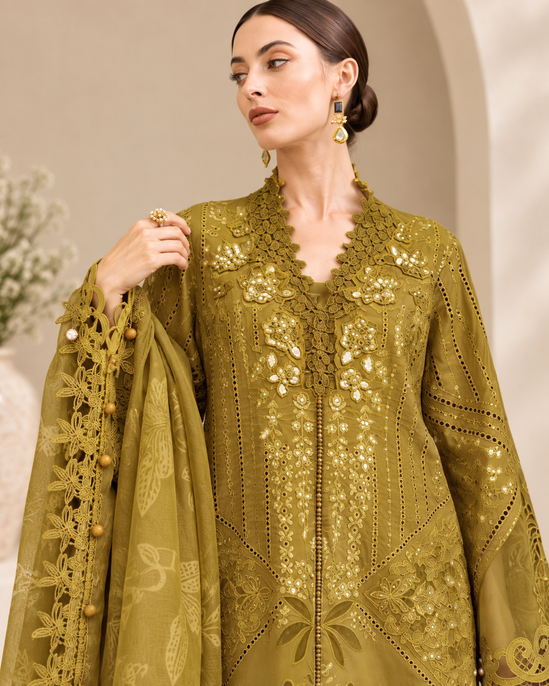 Maria.B Embroidered Unstitched 3-Piece Suit